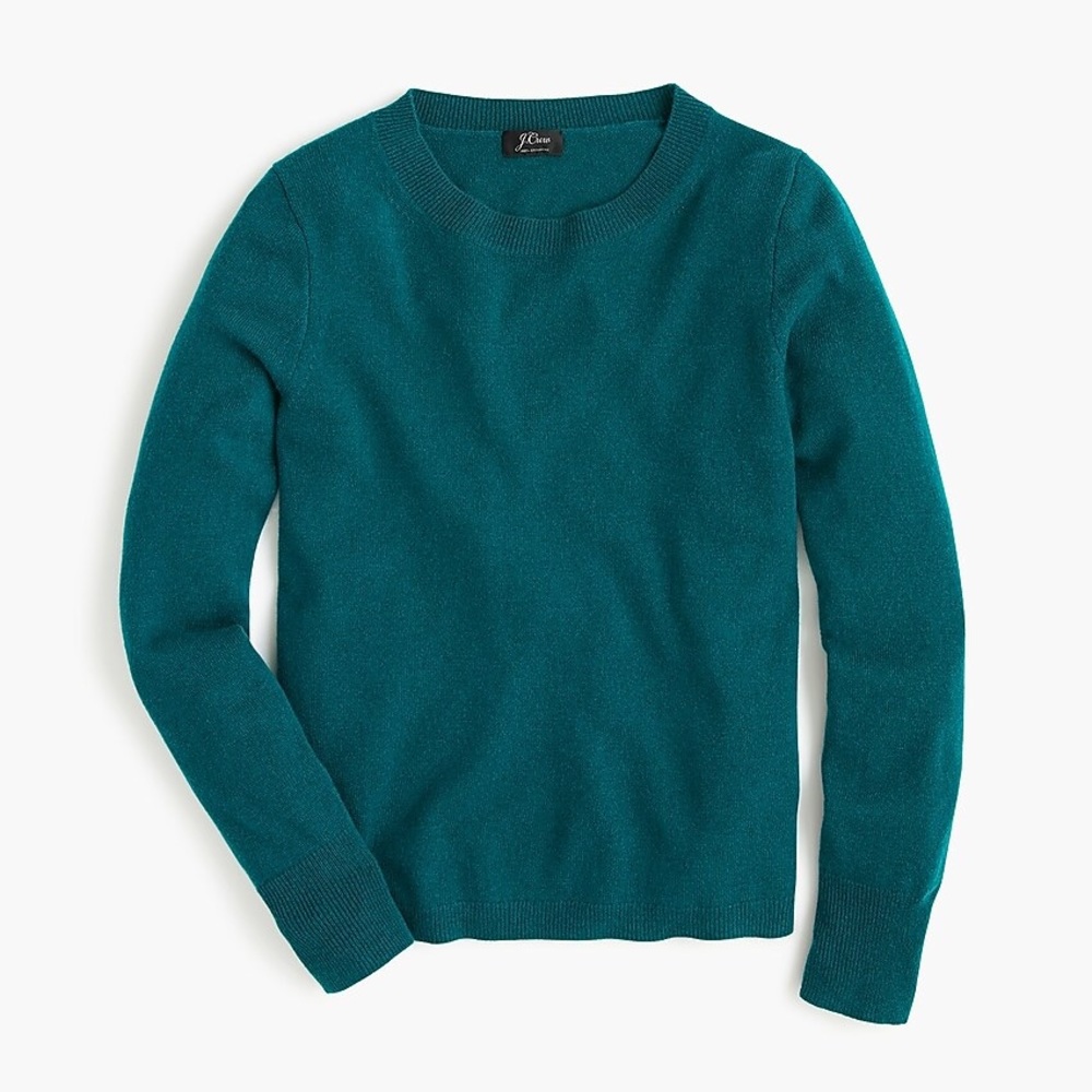 NWT J.Crew cashmere long sleeve crewneck sweater